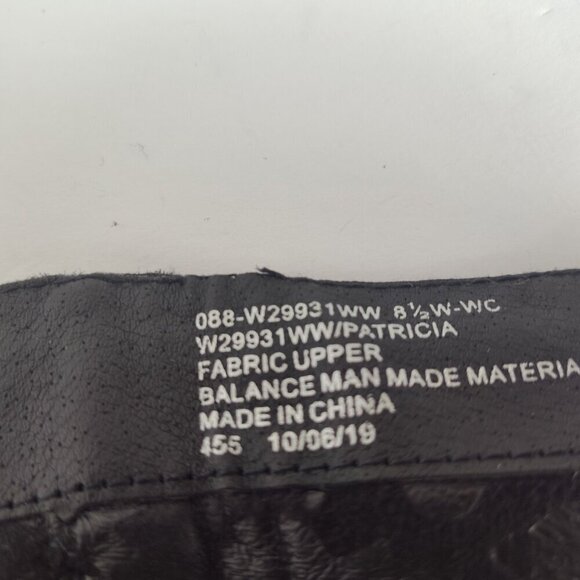 Ladies SZ 8-1/2 W (WC) White Mountain Black Vegan Suede Boot - Picture 7 of 7